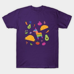 Taco Fiesta in Purple T-Shirt